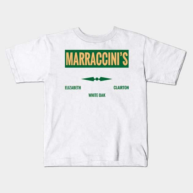 Marraccini's Grocery Store Kids T-Shirt by Schreibdog